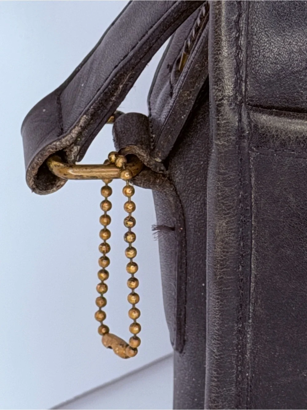 Coach Vintage Black Leather Crossbody Bag 654-3801
